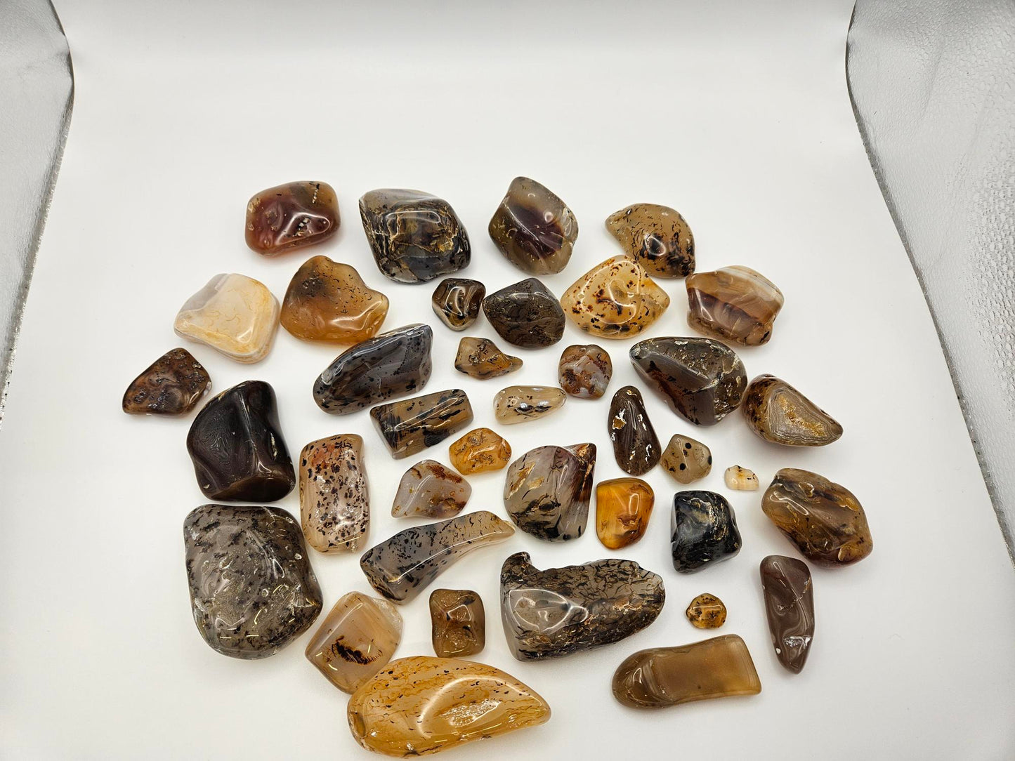 Montana Moss Agates Yellowstone River Agates Tumbled Polished