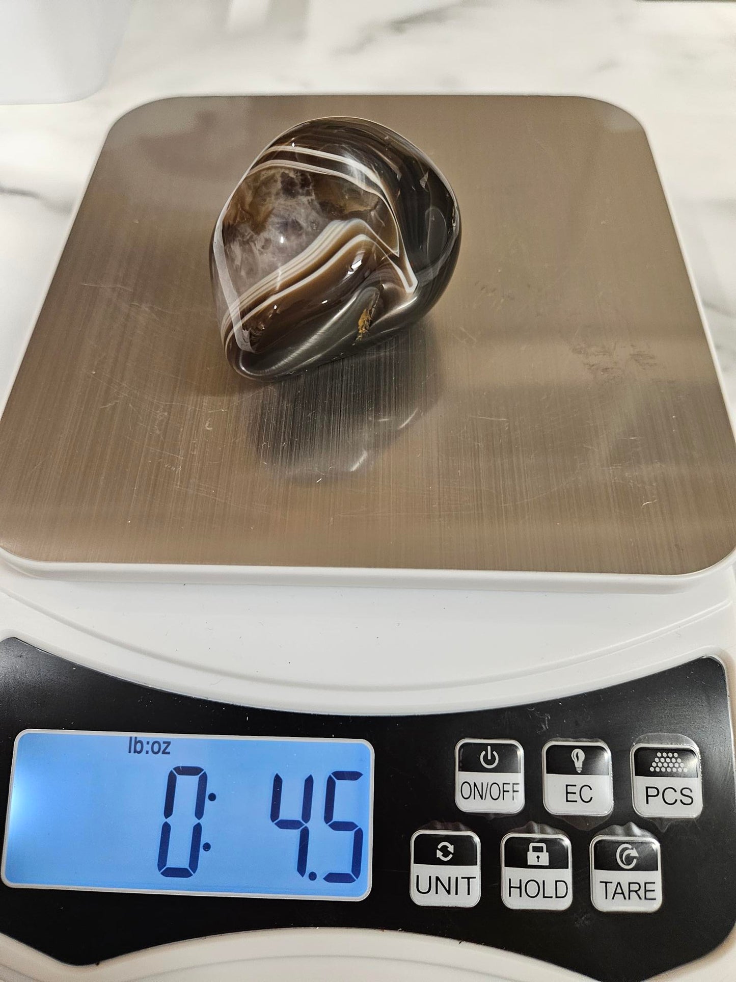 Stunning 4.5oz Lake Superior Agate Tumbled-Polished