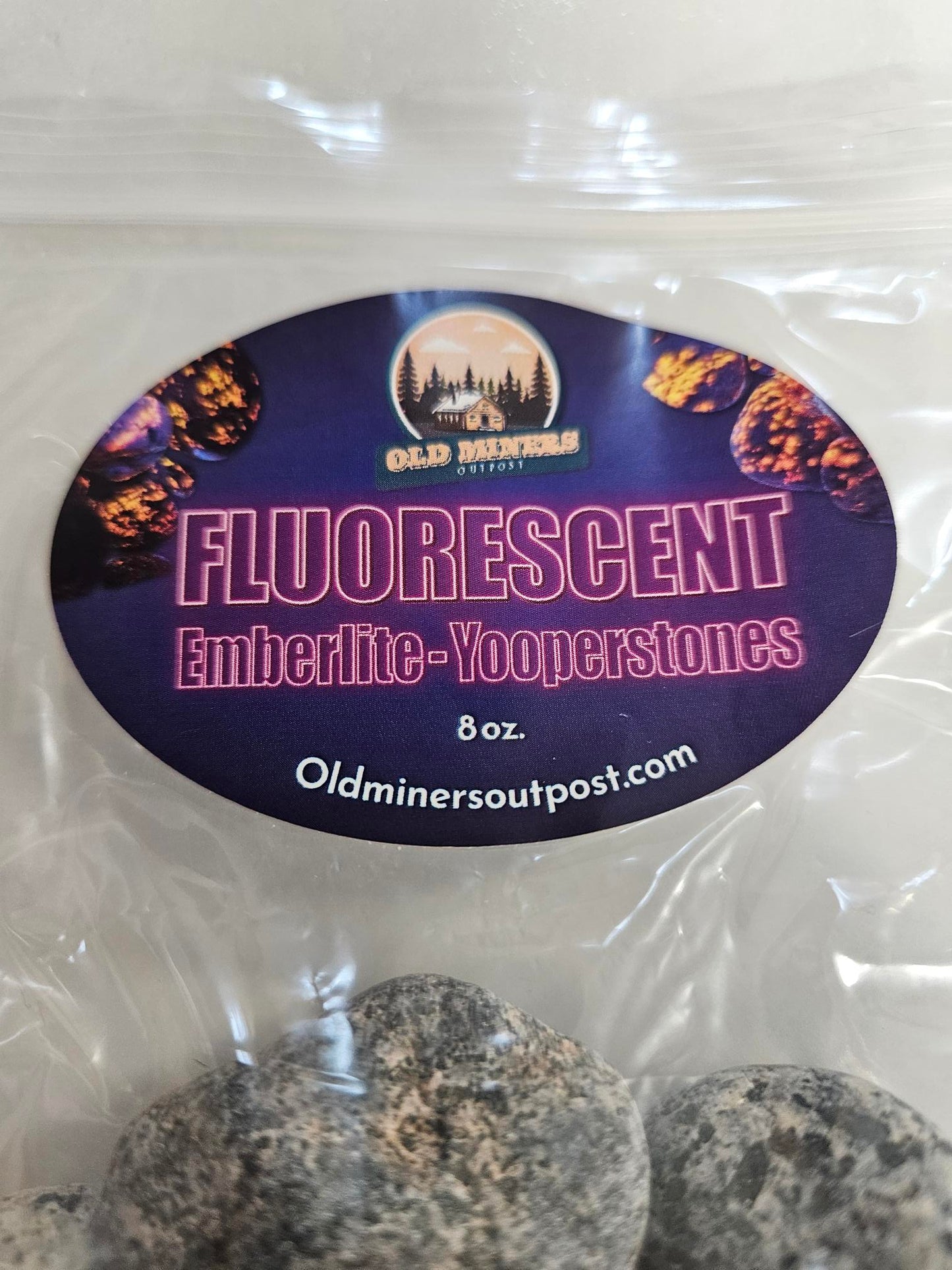 Fluorescent Emberlite - Yooperstones 8oz Baggies