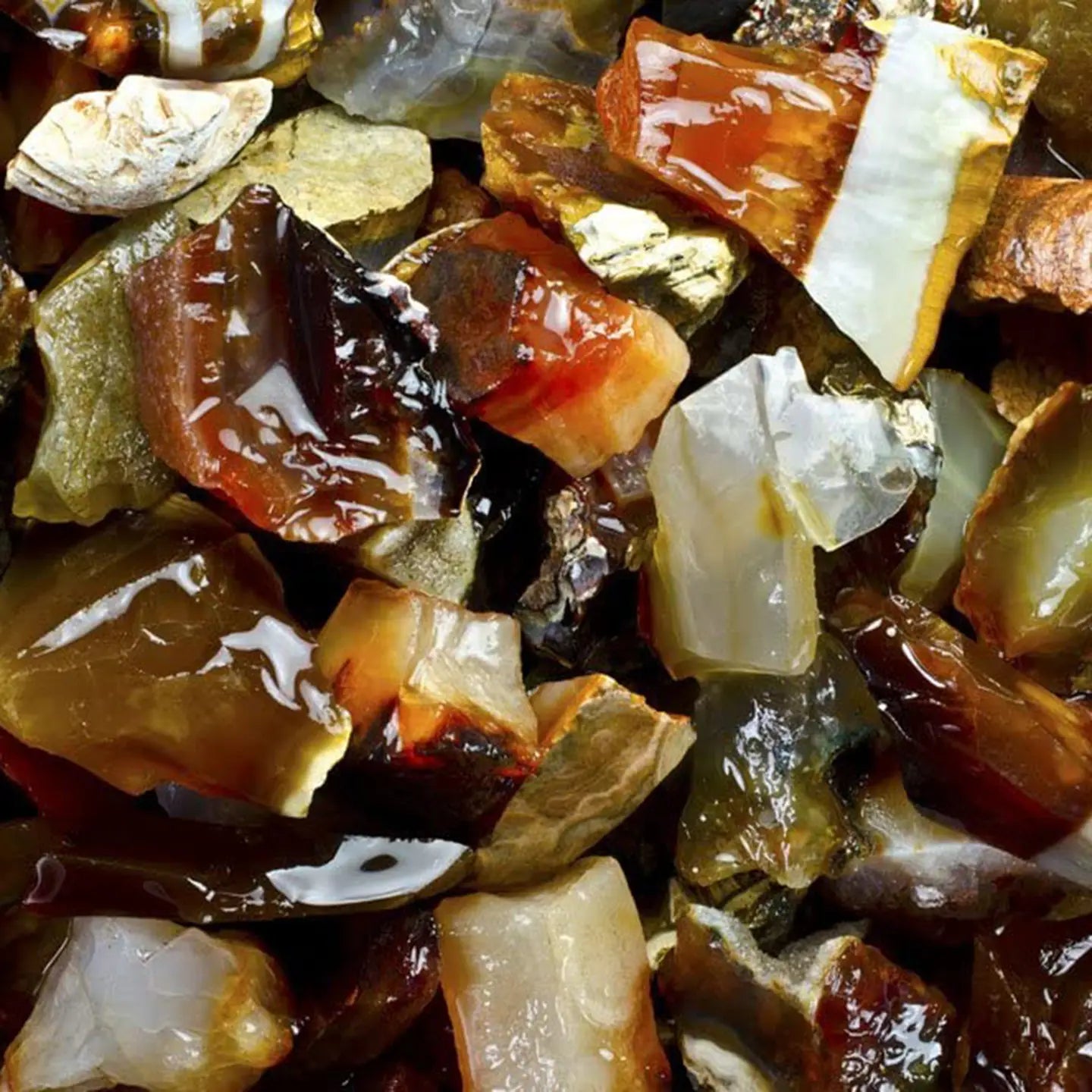 1lb Rough Carnelian Agate Crystals for Tumbling