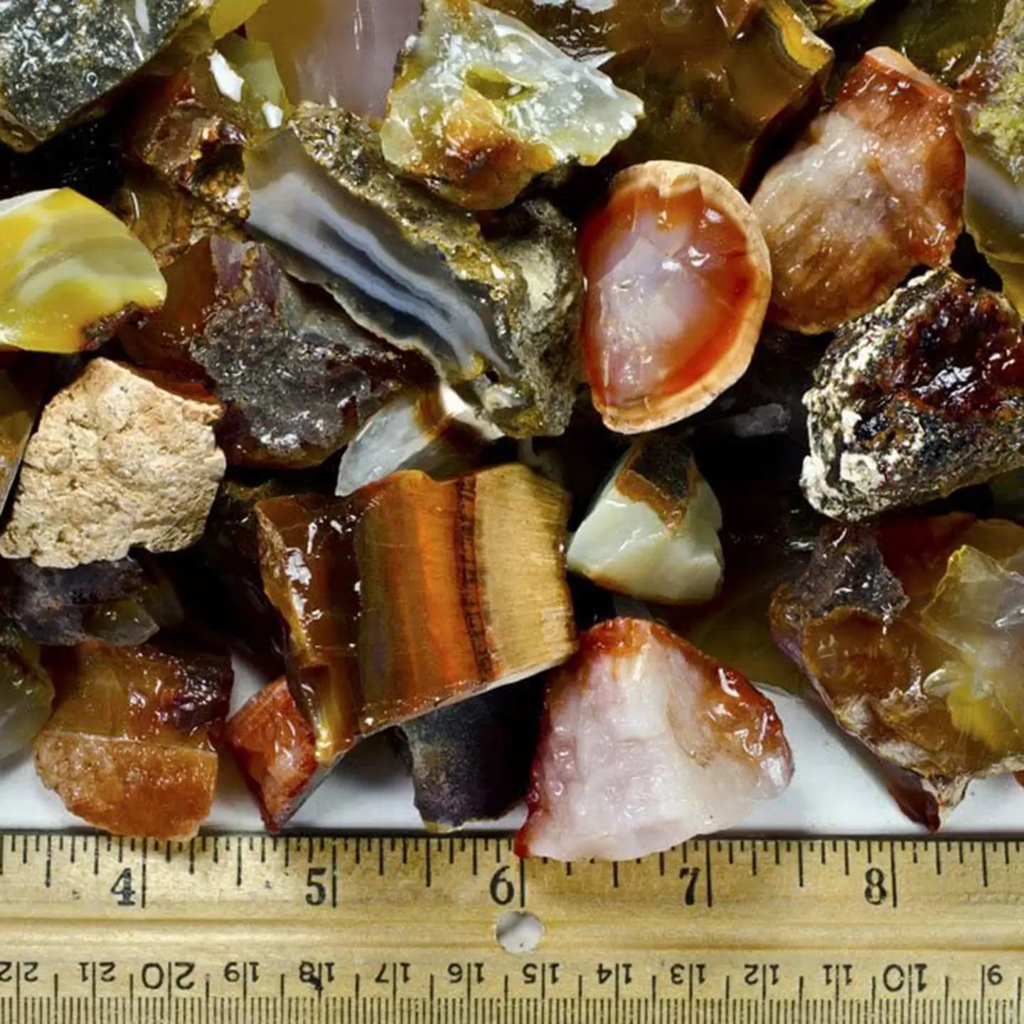 1lb Rough Carnelian Agate Crystals for Tumbling