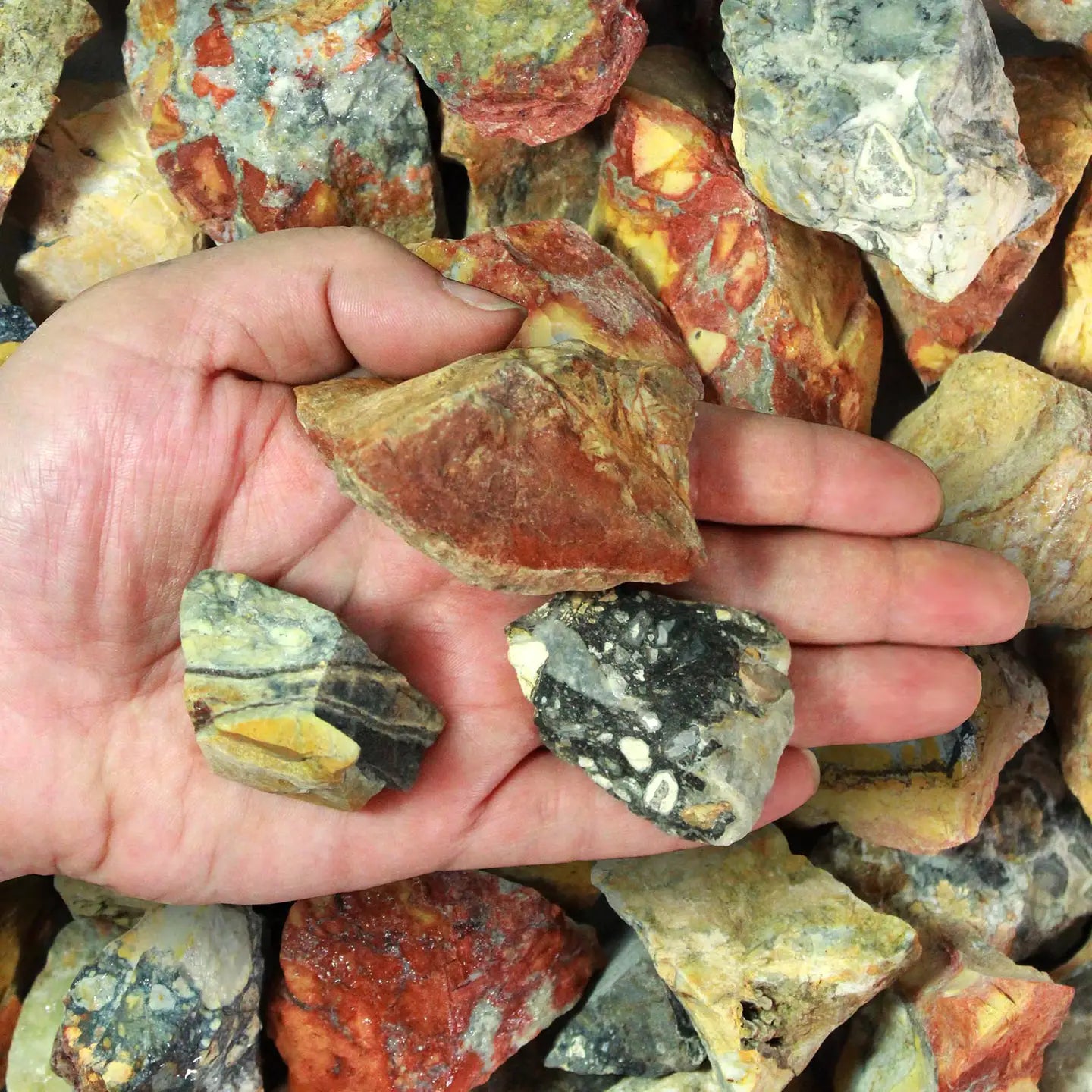 1lb Rough Maligano Jasper - 100% Natural and mined in Indonesia