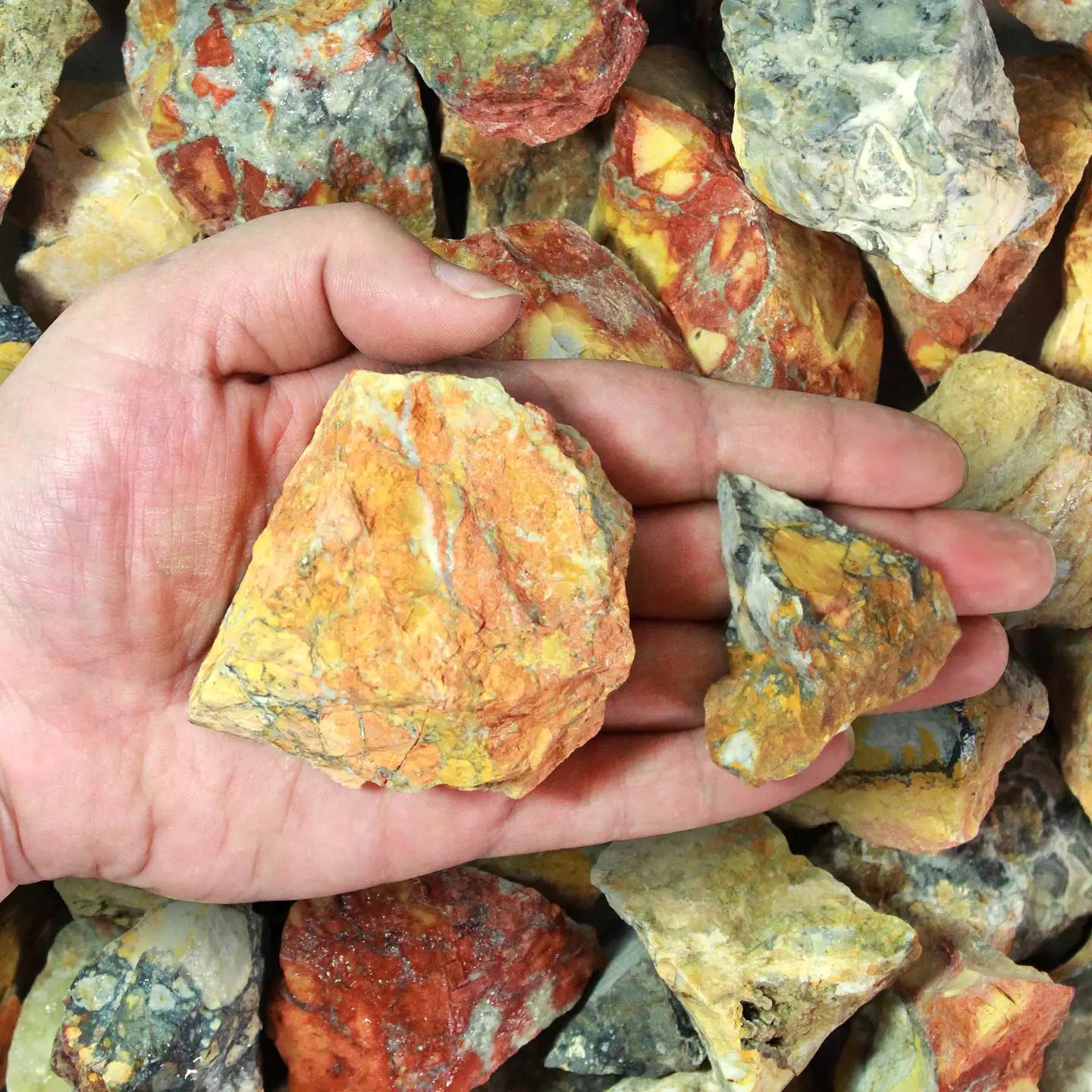 1lb Rough Maligano Jasper - 100% Natural and mined in Indonesia