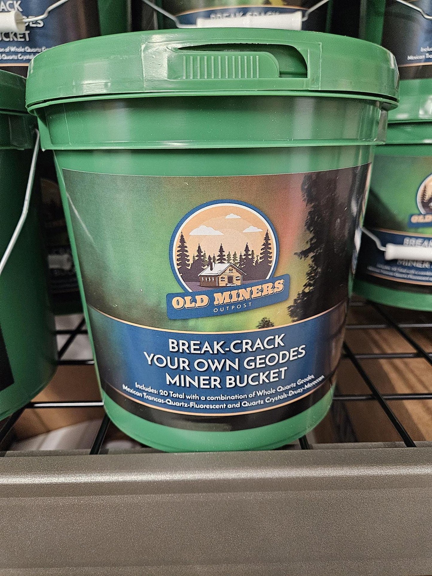Break - Crack Your Own Geodes Miner Bucket - Trancas, Quartz, Moroccan Geodes with possible fluorescent under UV Light