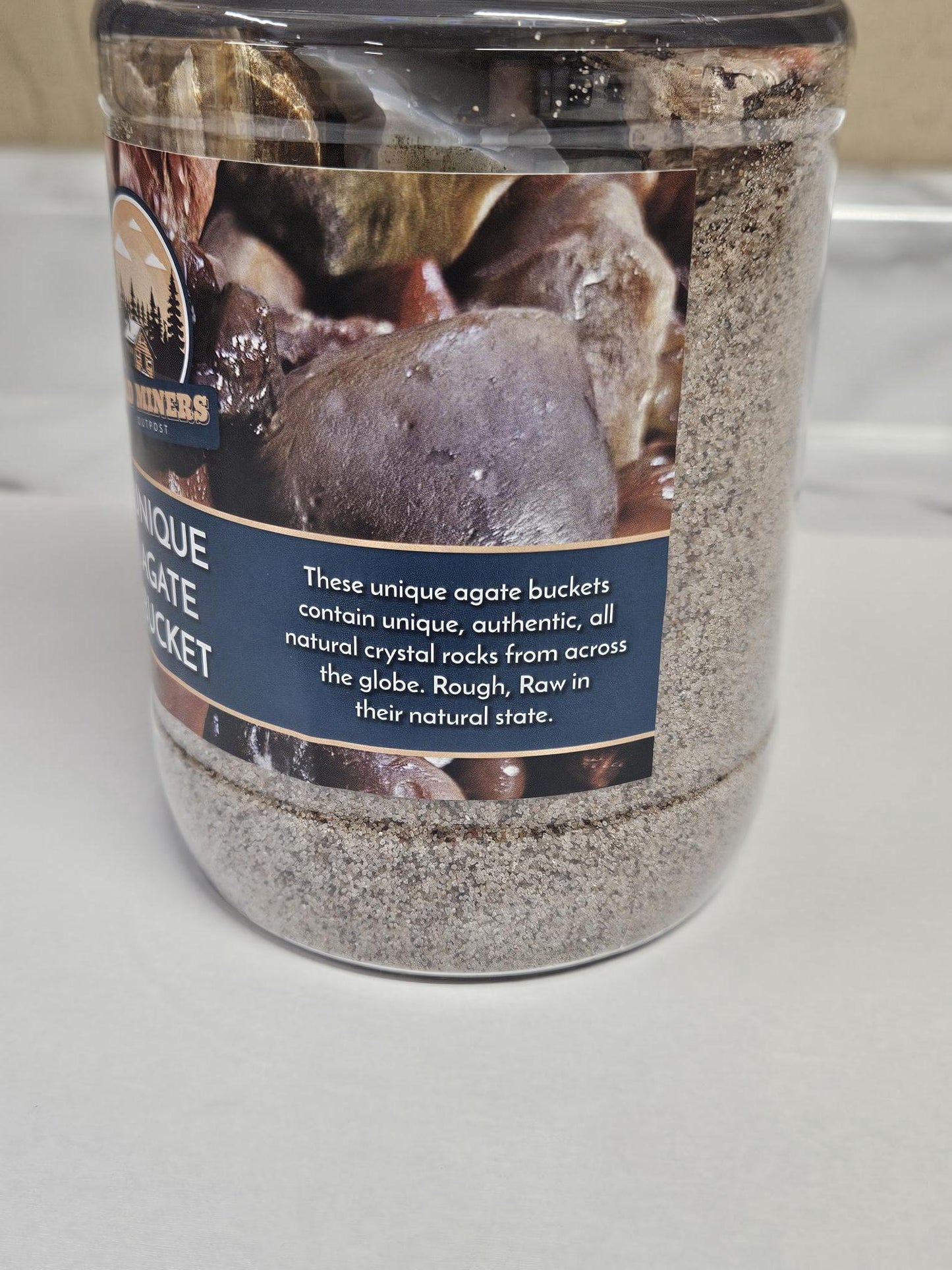 Unique agate bucket agates for tumbling crafts collecting