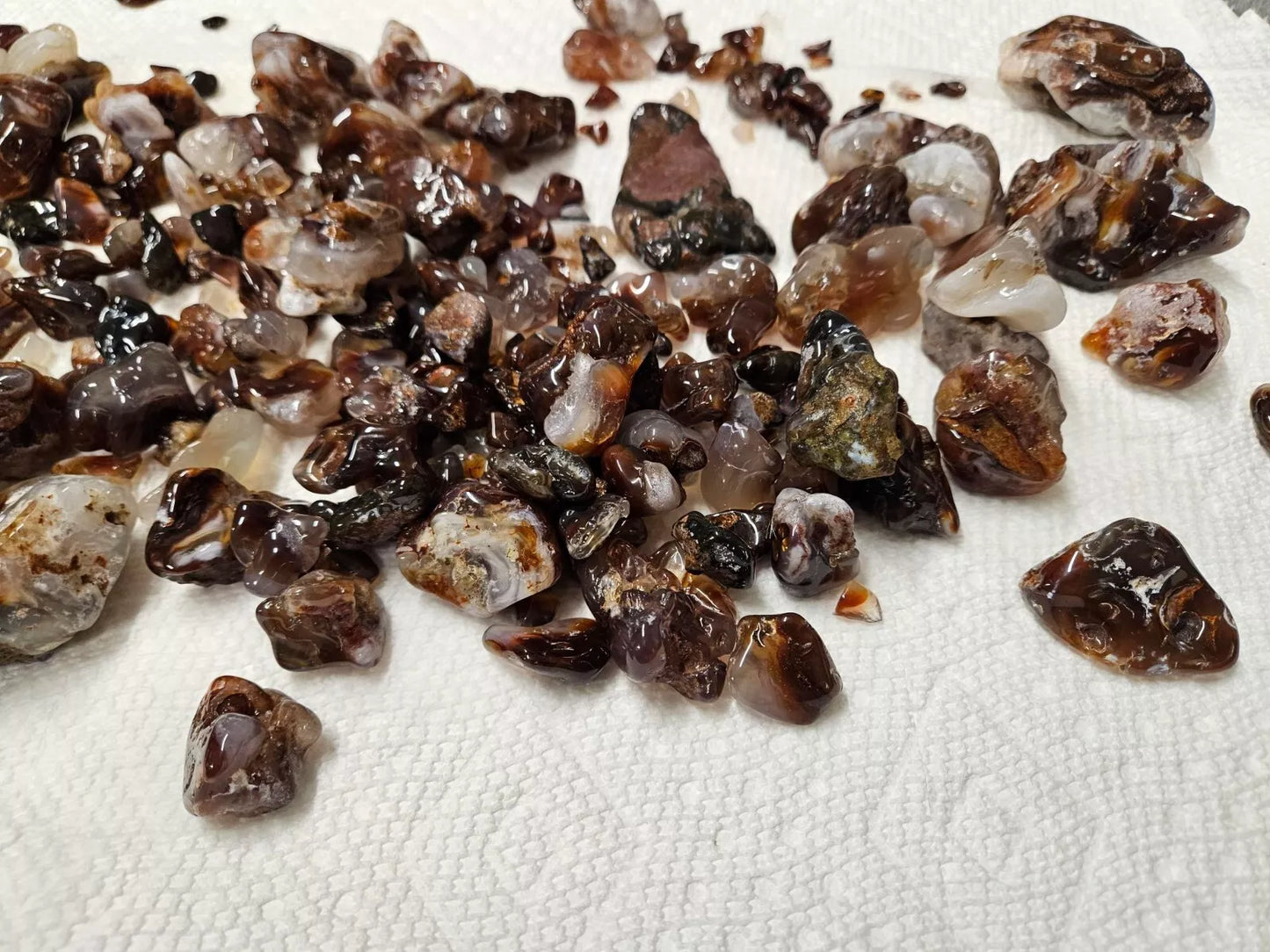 1lb Mexican Fire Agate Unsearched Mine Run Material for Tumbling - Polishing - Jewelry - Collectors