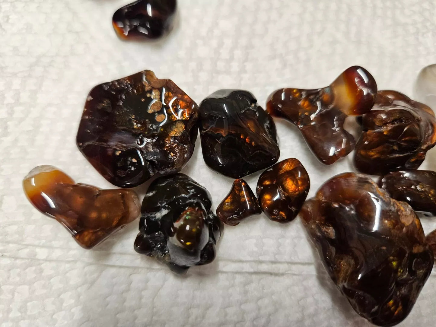 1lb Mexican Fire Agate Unsearched Mine Run Material for Tumbling - Polishing - Jewelry - Collectors