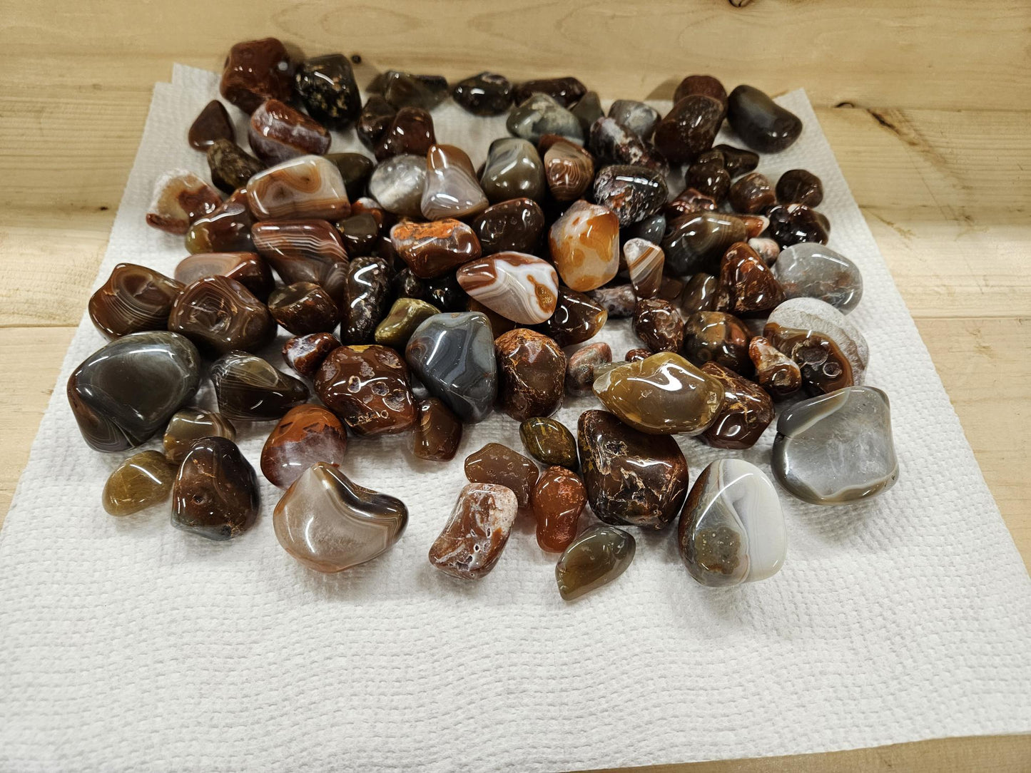 Lake Superior Agates Tumbled polished collecting gifts jewelry making Crafting 1 pound