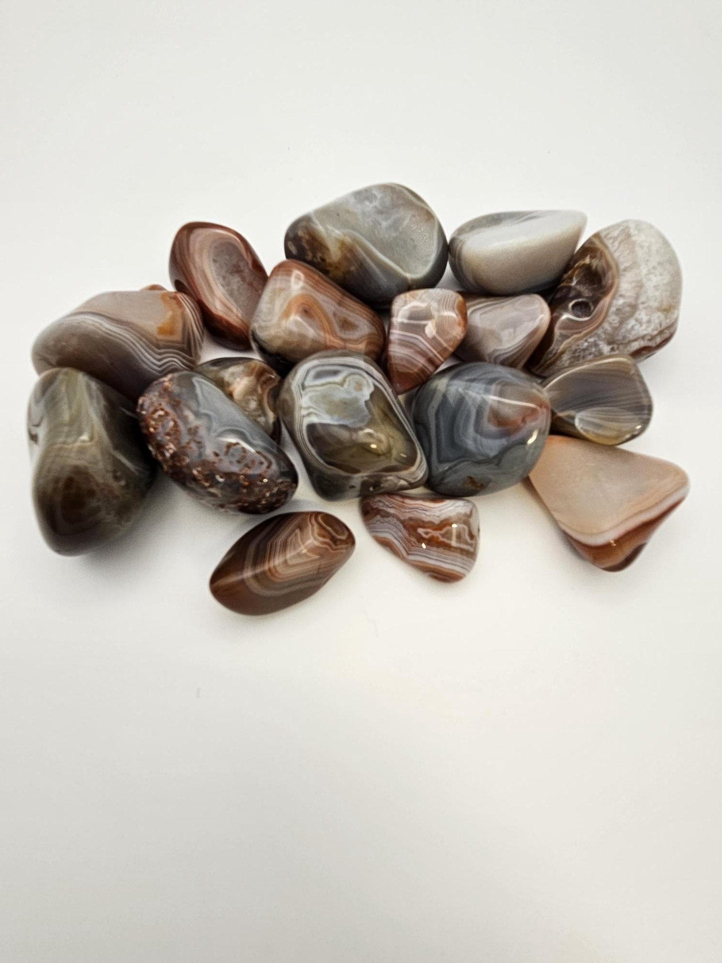 Lake Superior Agates Tumbled polished collecting gifts jewelry making Crafting 1 pound